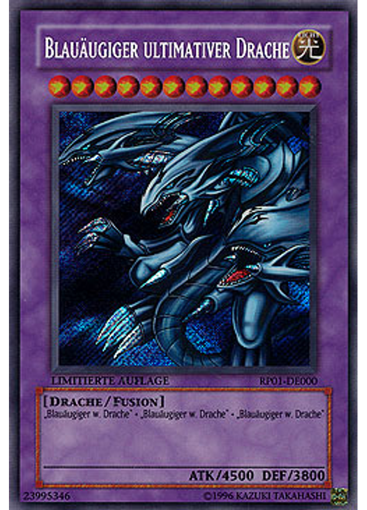 Blauäugiger ultimativer Drache