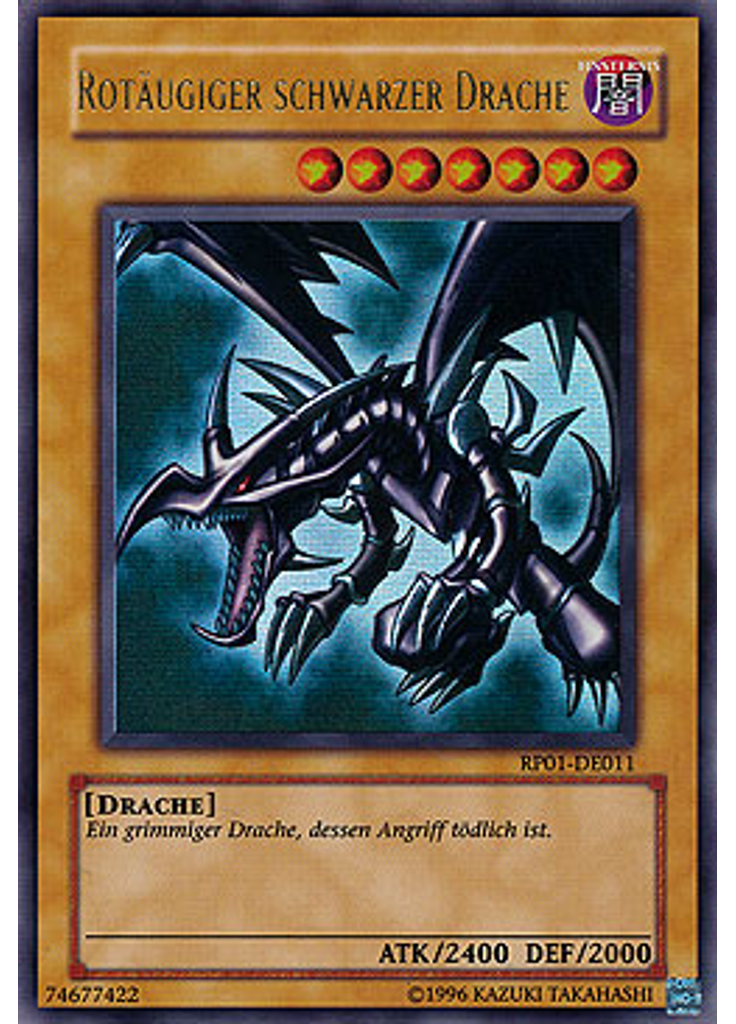 Rotäugiger schwarzer Drache