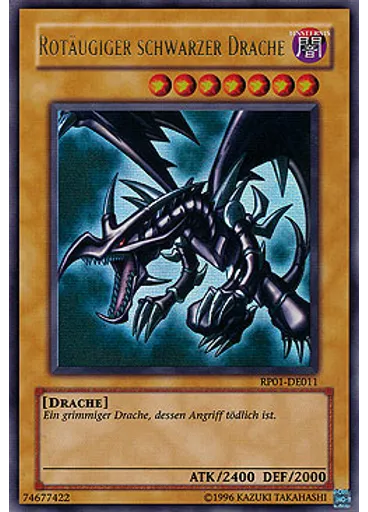 Rotäugiger schwarzer Drache