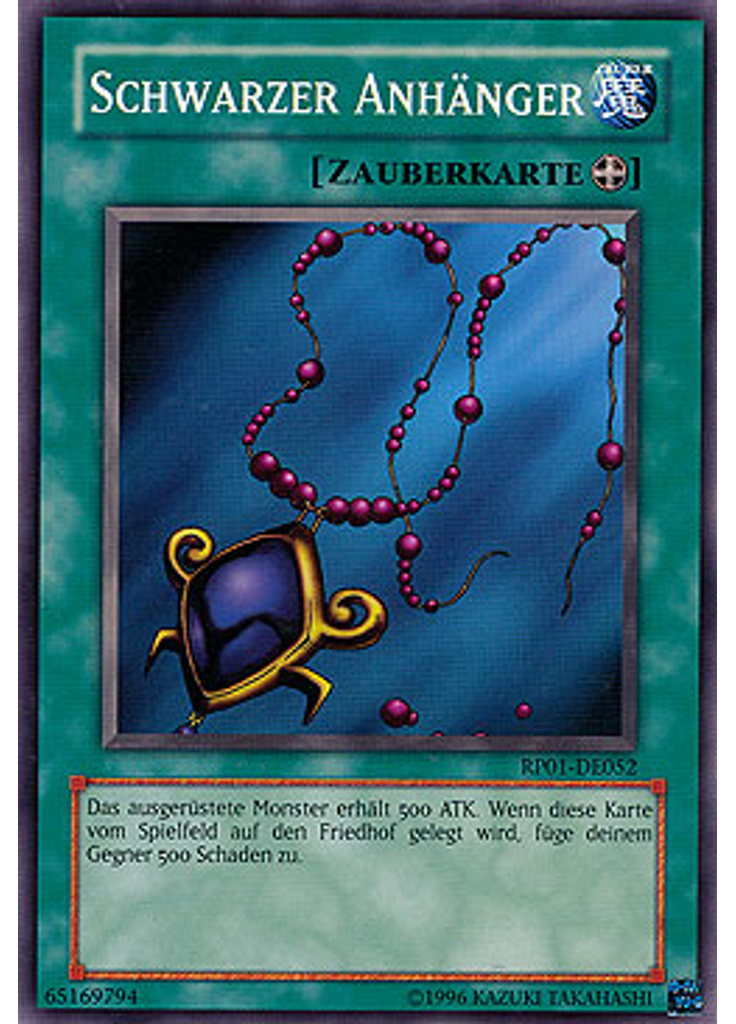 Schwarzer Anhänger
