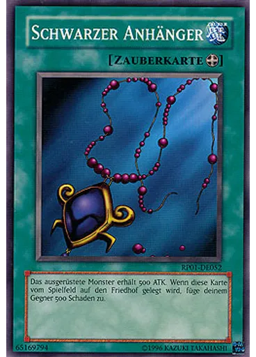 Schwarzer Anhänger