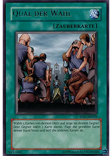 Qual der Wahl