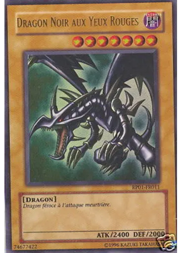 Dragon Noir aux Yeux Rouges