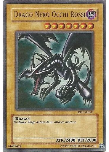 Drago Nero Occhi Rossi