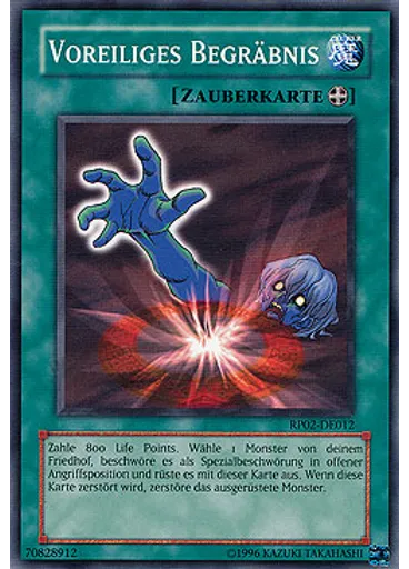 Voreiliges Begräbnis