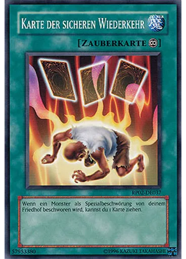 Karte der sicheren Wiederkehr