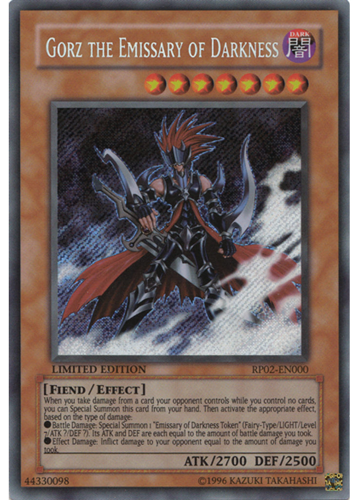 Gorz the Emissary of Darkness (Secret Rare Limited)