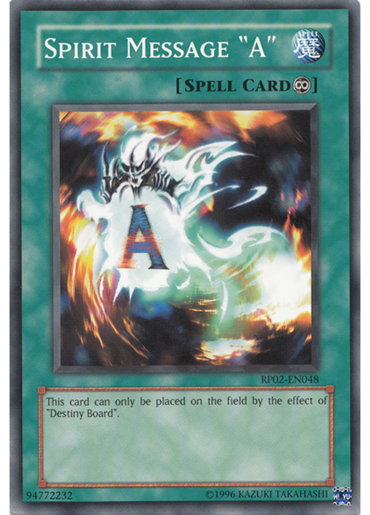Spirit Message "A"