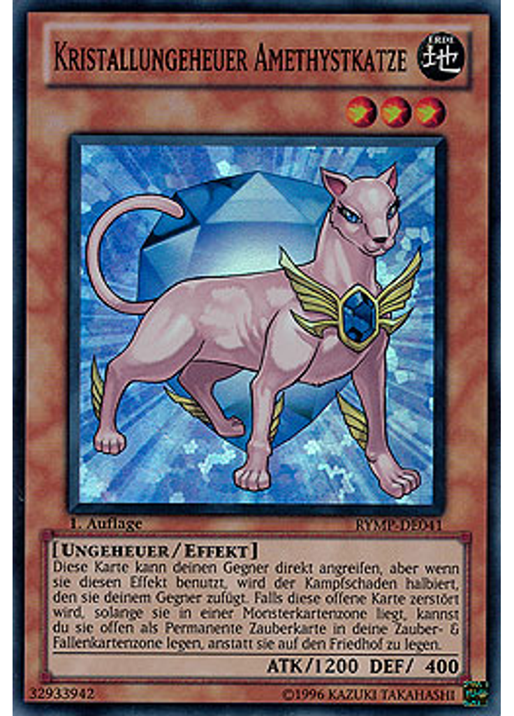 Kristallungeheuer Amethystkatze