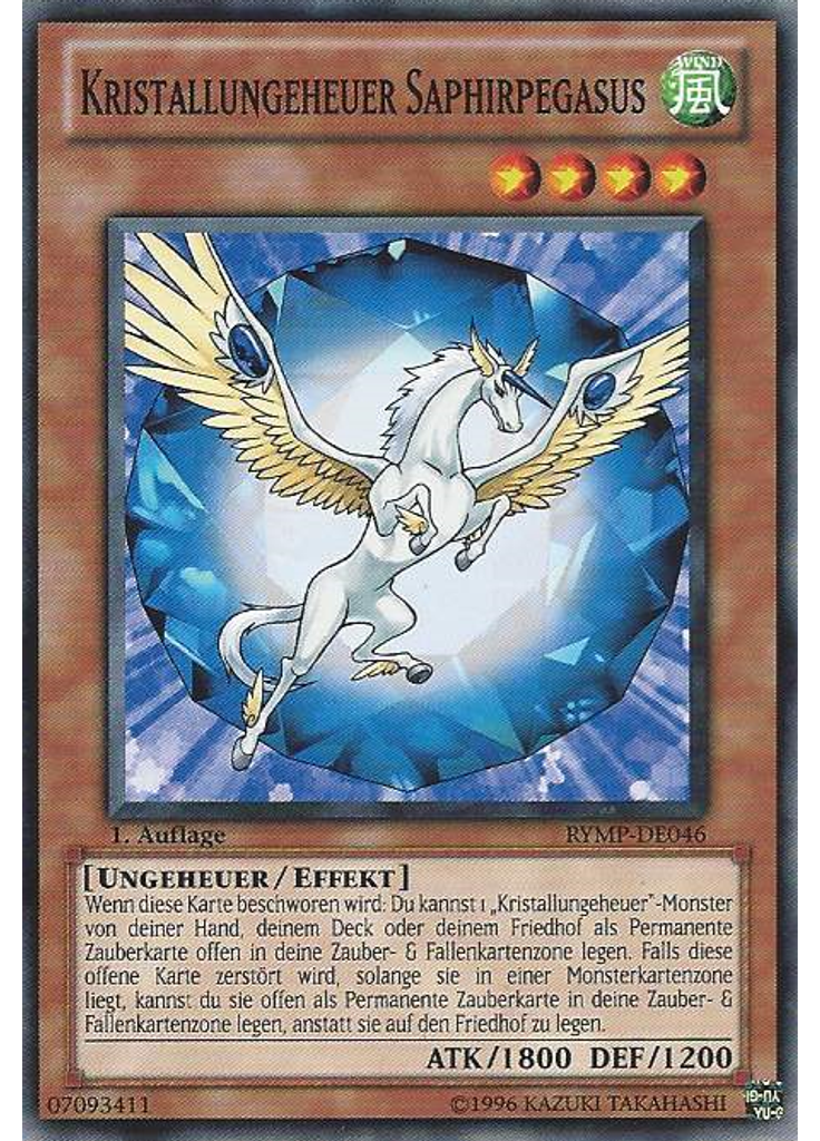 Kristallungeheuer Saphirpegasus