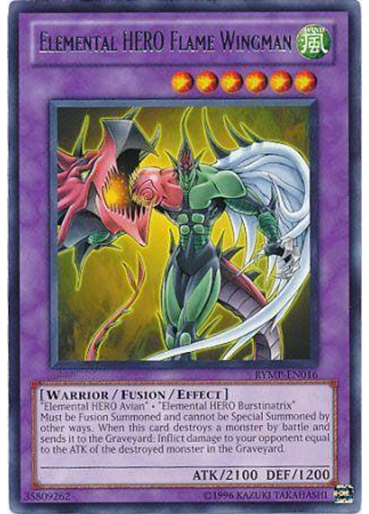 Elemental HERO Flame Wingman (Rare Unlimited)