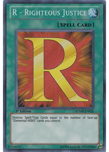 R - Righteous Justice — Ra Yellow Mega Pack