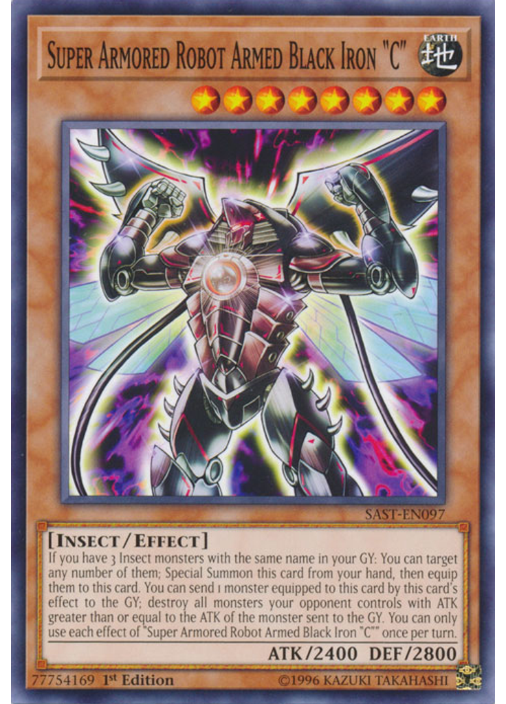 Super Armored Robot Armed Black Iron "C"