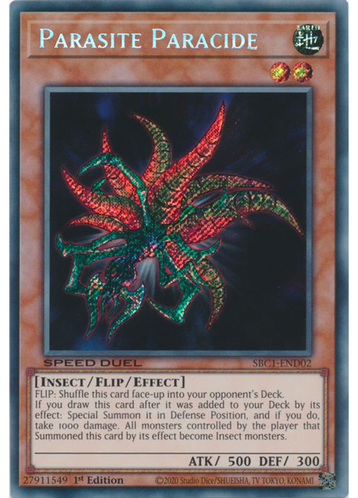 Parasite Paracide (Secret Rare 1st Edition)