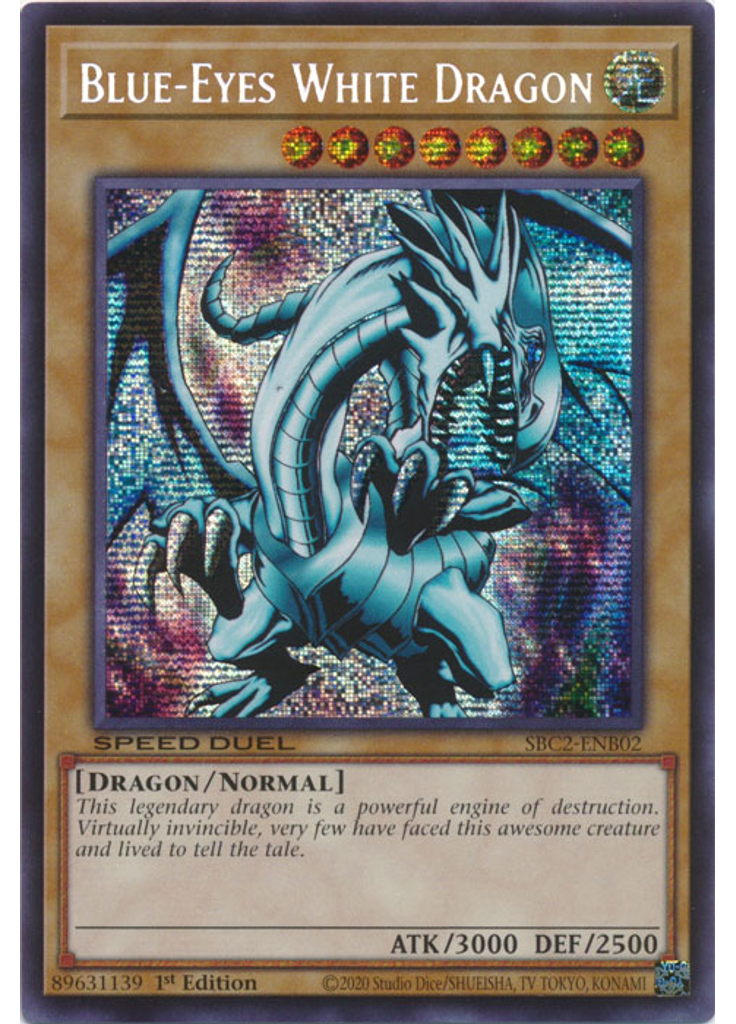 Blue-Eyes White Dragon (Prismatic Secret Rare 1st Edition)