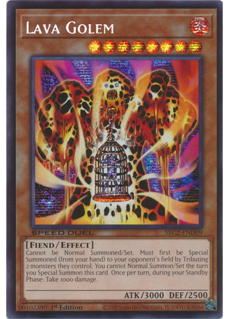 Lava Golem (Prismatic Secret Rare 1st Edition)
