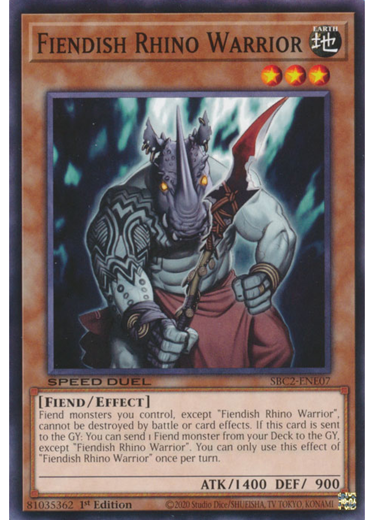 Fiendish Rhino Warrior