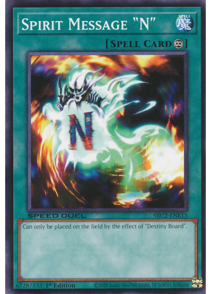 Spirit Message "N"