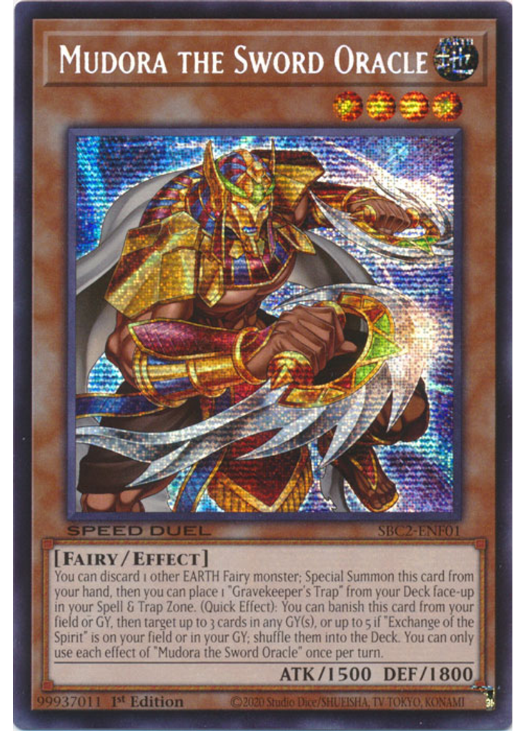 Mudora the Sword Oracle (Prismatic Secret Rare 1st Edition)