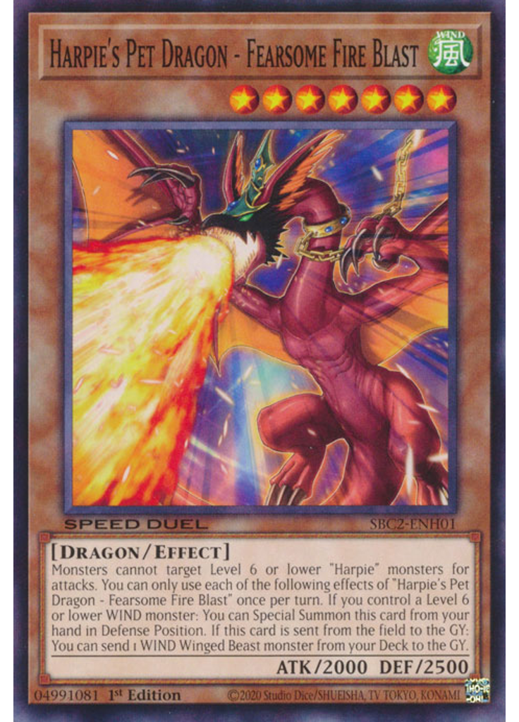 Harpie's Pet Dragon - Fearsome Fire Blast