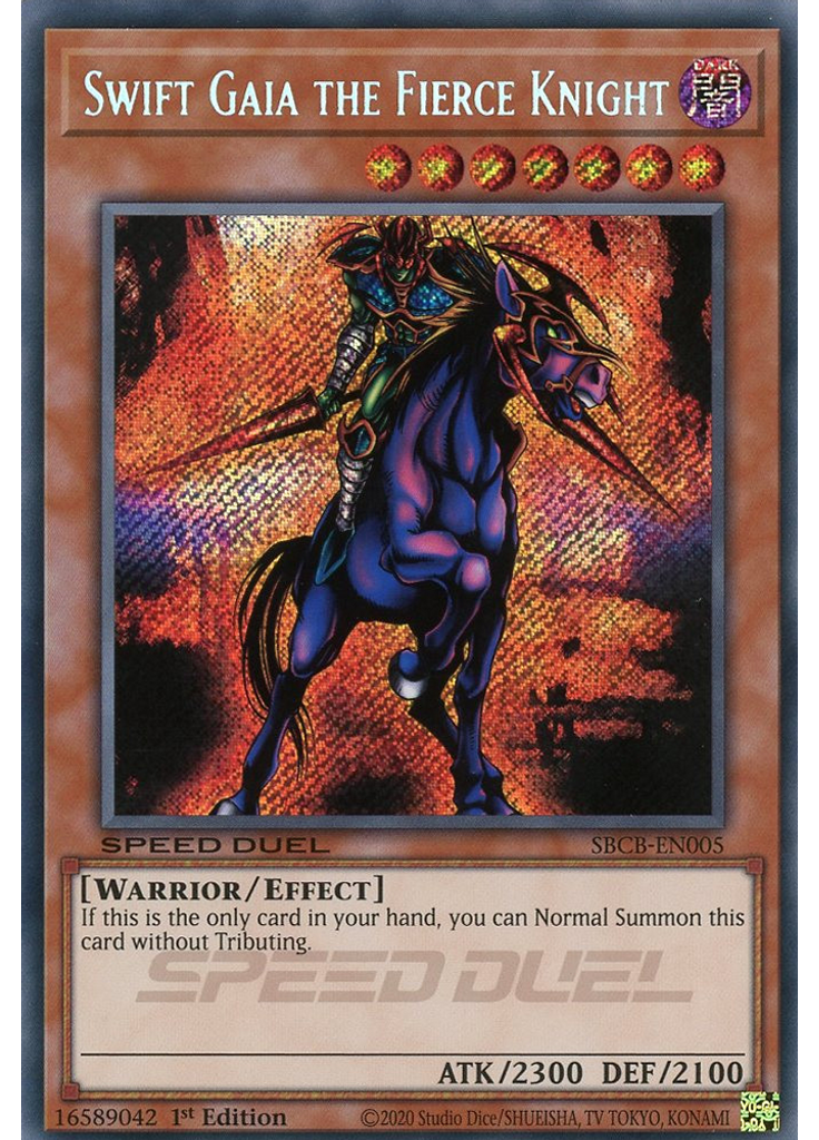 Swift Gaia the Fierce Knight (Secret Rare 1st Edition)