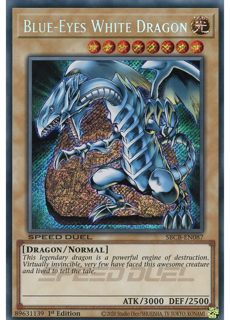 Blue-Eyes White Dragon (Secret Rare 1st Edition)