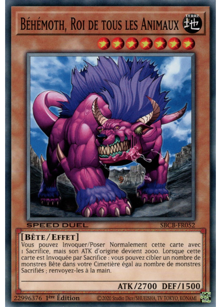 Béhémoth, Roi de tous les Animaux
