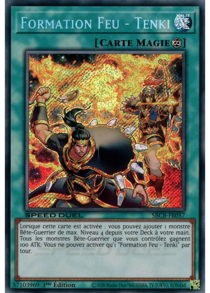 Formation Feu - Tenki (Secret Rare 1st Edition)