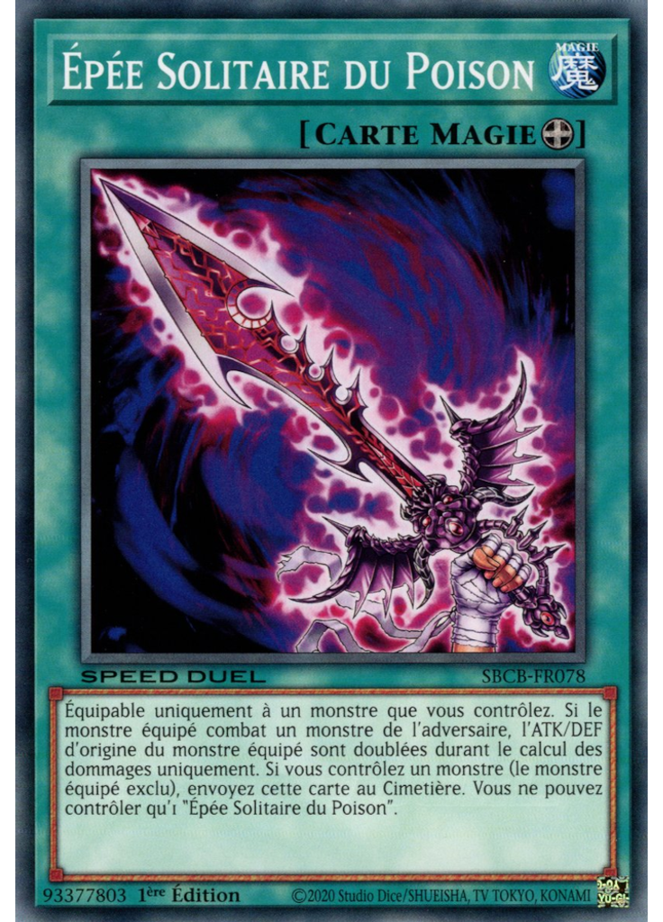 Épée Solitaire du Poison