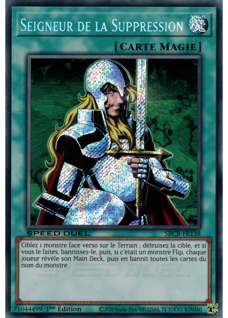 Seigneur de la Suppression (Secret Rare 1st Edition)