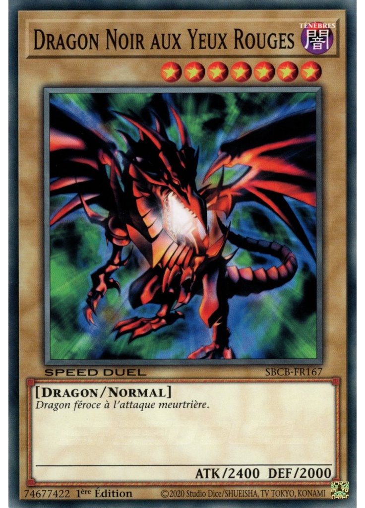 Dragon Noir aux Yeux Rouges