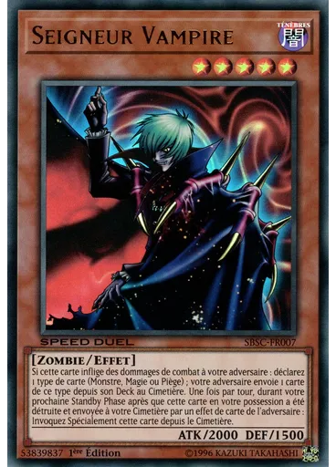 Seigneur Vampire — Speed Duel : Cicatrices de Batailles