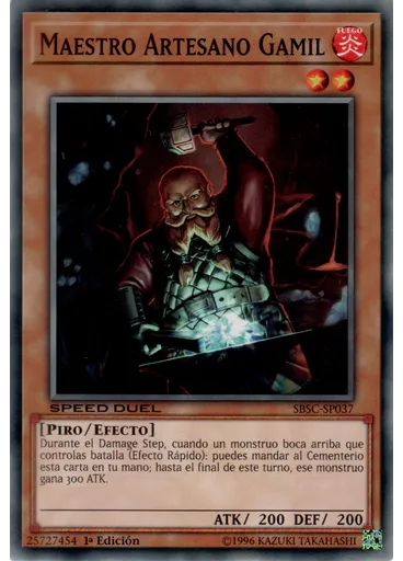 Maestro Artesano Gamil — Speed Duel: Cicatrices de Batalla