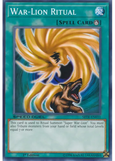 War-Lion Ritual — Speed Duel: Trials of the Kingdom