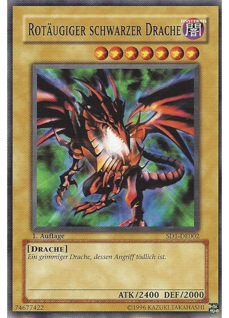 Rotäugiger schwarzer Drache