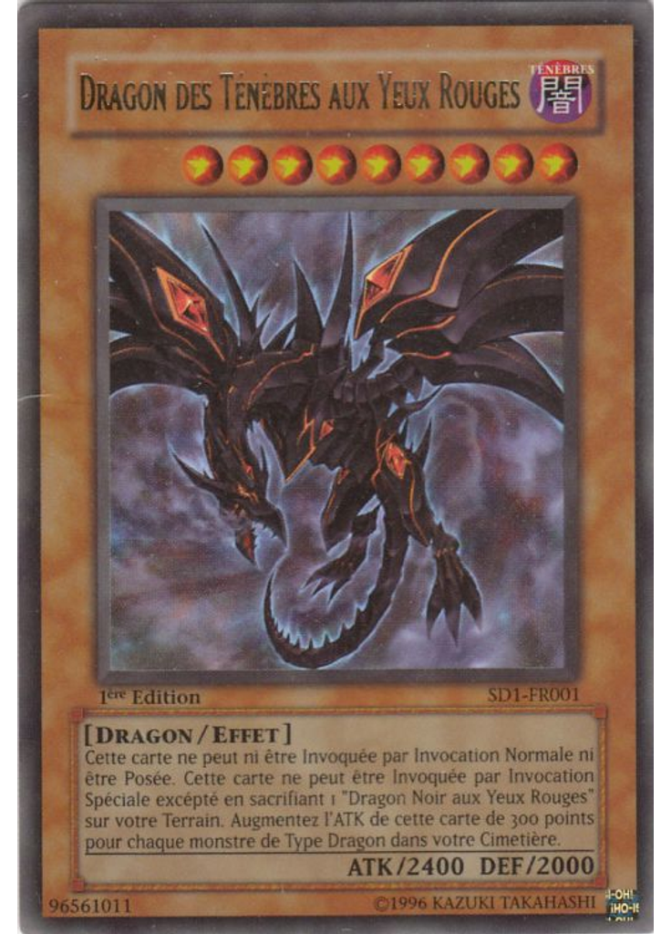 Dragon des Ténèbres aux Yeux Rouges