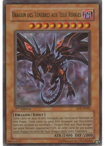 Dragon des Ténèbres aux Yeux Rouges