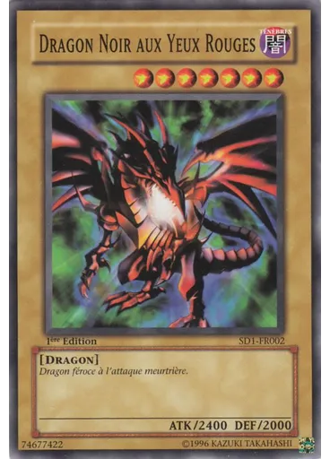 Dragon Noir aux Yeux Rouges