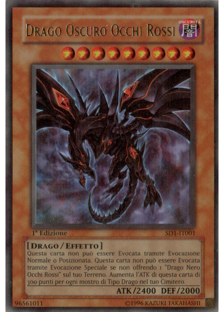 Drago Oscuro Occhi Rossi