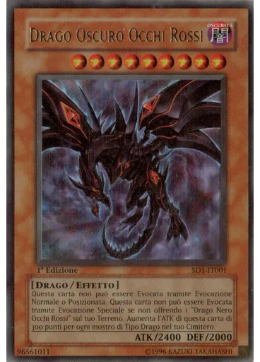 Drago Oscuro Occhi Rossi