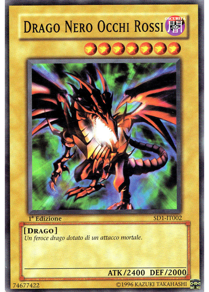 Drago Nero Occhi Rossi