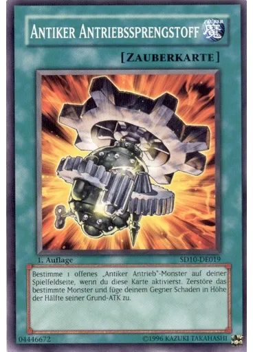 Antiker Antriebssprengstoff — Structure Deck: Machine Re-Volt