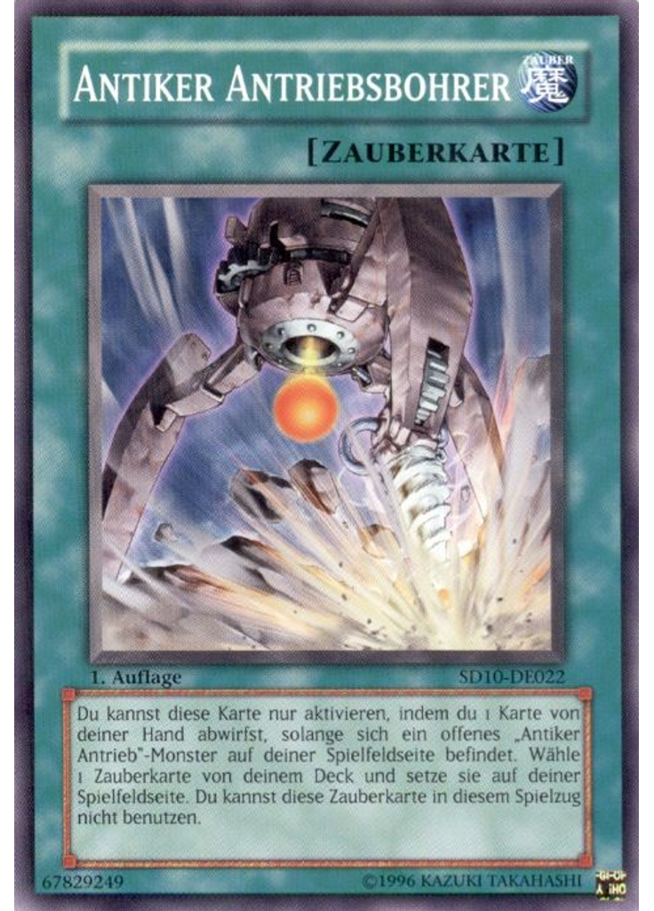 Antiker Antriebsbohrer