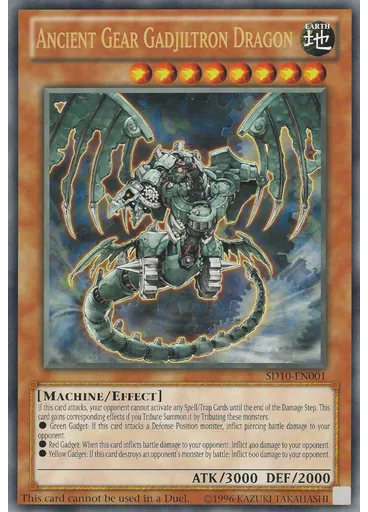 Ancient Gear Gadjiltron Dragon (Ultra Rare Unlimited Ct)