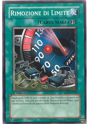 Rimozione di Limite — Structure Deck: Rivolta delle Macchine