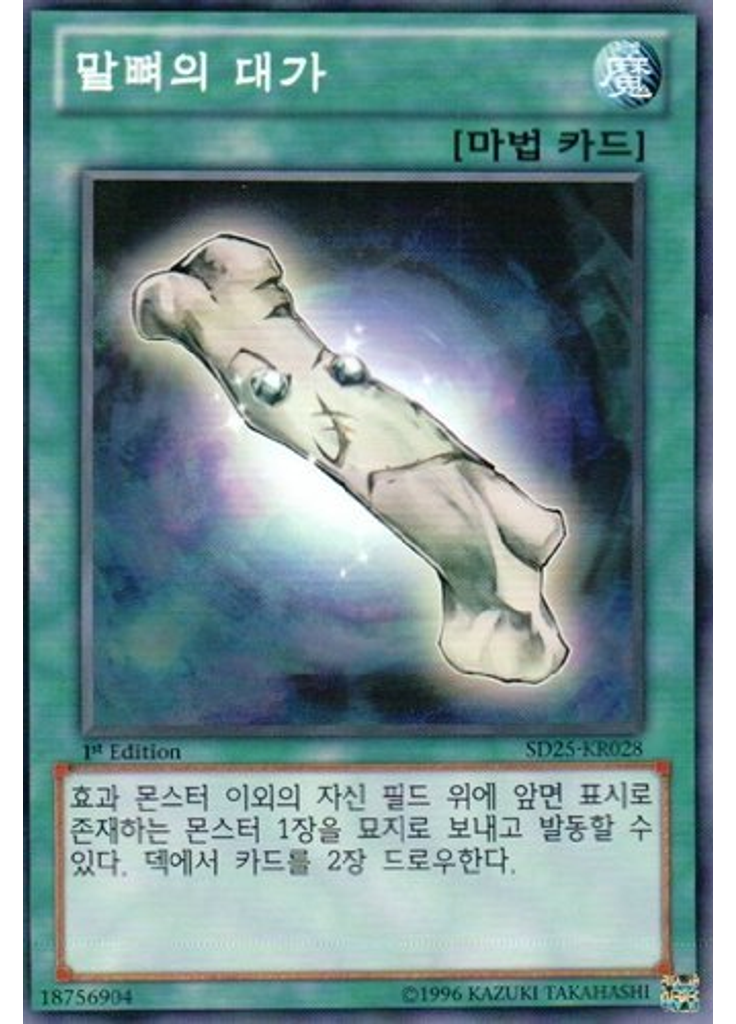 말뼈의 대가