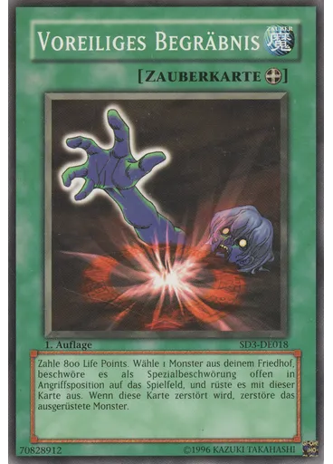 Voreiliges Begräbnis