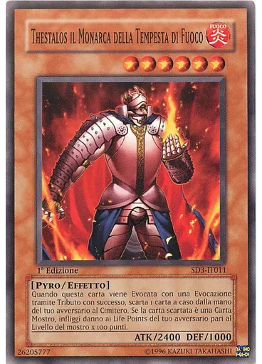 Thestalos il Monarca della Tempesta di Fuoco