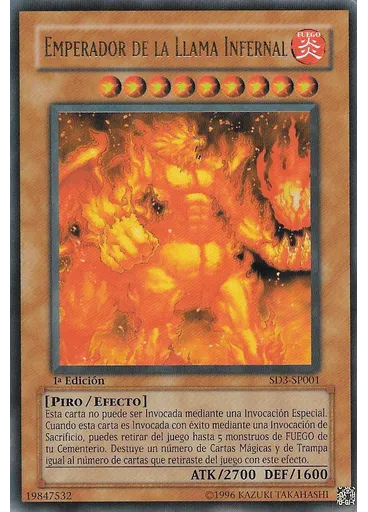 Emperador de la Llama Infernal — Baraja de Estructura: Llamarada de Destrucción