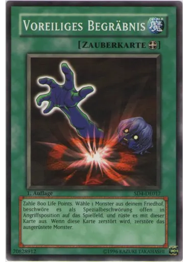 Voreiliges Begräbnis